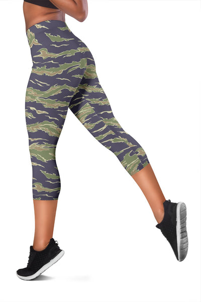 Green Camo Women Capris