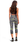 Green Camo Women Capris