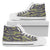 Green Camouflage Camo Women High Top Canvas Shoes