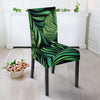 Green Fresh Tropical Palm Leaves Dining Chair Slipcover-JORJUNE.COM