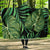 Green Fresh Tropical Palm Leaves Hooded Blanket-JORJUNE.COM