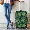 Green Fresh Tropical Palm Leaves Luggage Protective Cover