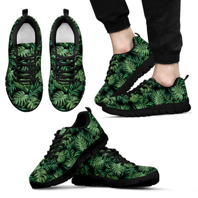 Green Fresh Tropical Palm Leaves Men Sneakers