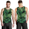 Green Fresh Tropical Palm Leaves Men Tank Top