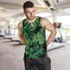 Green Fresh Tropical Palm Leaves Men Tank Top