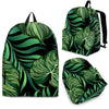 Green Fresh Tropical Palm Leaves Premium Backpack