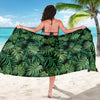Green Fresh Tropical Palm Leaves Beach Sarong Pareo Wrap