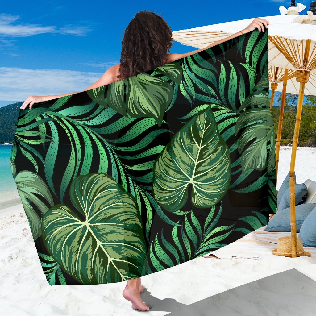 Green Fresh Tropical Palm Leaves Sarong Pareo Wrap
