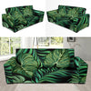 Green Fresh Tropical Palm Leaves Sofa Slipcover-JORJUNE.COM