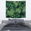 Green Fresh Tropical Palm Leaves Tapestry