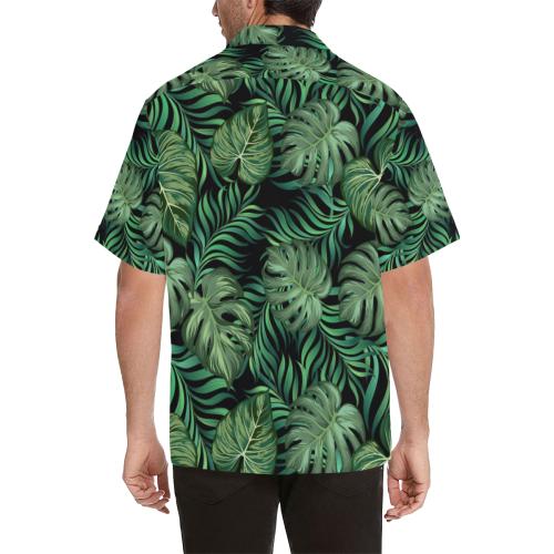 Green Fresh Tropical Palm Men Hawaiian Shirt