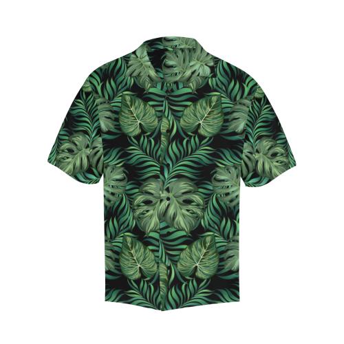 Green Fresh Tropical Palm Men Hawaiian Shirt