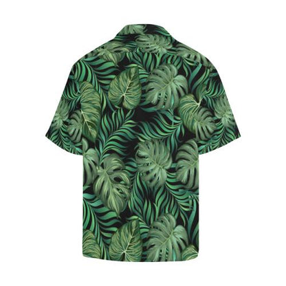Green Fresh Tropical Palm Men Hawaiian Shirt