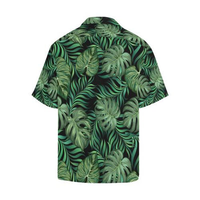 Green Fresh Tropical Palm Men Hawaiian Shirt