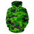 Green Kelly Camo Camouflage Print All Over Print Hoodie