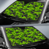 Green Kelly Camo Print Car Sun Shade-JorJune