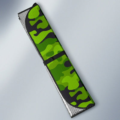 Green Kelly Camo Print Car Sun Shade-JorJune