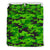 Green Kelly Camo Camouflage Print Duvet Cover Bedding Set