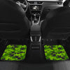 Green Kelly Camo Print Front and Back Car Floor Mats