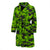 Green Kelly Camo Print Men Bath Robe