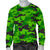 Green Kelly Camo Print Men Crewneck Sweatshirt