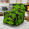 Green Kelly Camo Print Recliner Slipcover-JORJUNE.COM