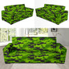 Green Kelly Camo Print Sofa Slipcover-JORJUNE.COM