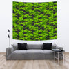 Green Kelly Camo Print Tapestry