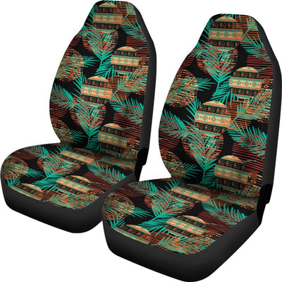 Green Leaf Tribal Pattern Universal Fit Car Seat Covers