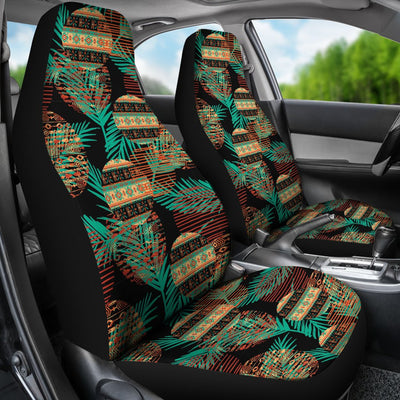 Green Leaf Tribal Pattern Universal Fit Car Seat Covers