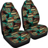 Green Leaf Tribal Pattern Universal Fit Car Seat Covers