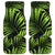 Green Neon Tropical Palm Leaves Front and Back Car Floor Mats