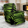 Green Neon Tropical Palm Leaves Recliner Slipcover-JORJUNE.COM