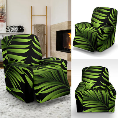 Green Neon Tropical Palm Leaves Recliner Slipcover-JORJUNE.COM