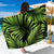 Green Neon Tropical Palm Leaves Sarong Pareo Wrap