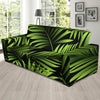 Green Neon Tropical Palm Leaves Sofa Slipcover-JORJUNE.COM