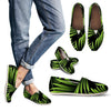 Green Neon Tropical Palm Leaves Women Casual Shoes-JorJune.com