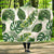 Green Pattern Tropical Palm Leaves Hooded Blanket-JORJUNE.COM