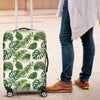 Green Pattern Tropical Palm Leaves Luggage Protective Cover