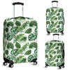 Green Pattern Tropical Palm Leaves Luggage Protective Cover