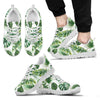 Green Pattern Tropical Palm Leaves Men Sneakers