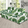 Green Pattern Tropical Palm Leaves Sofa Slipcover-JORJUNE.COM