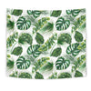 Green Pattern Tropical Palm Leaves Tapestry