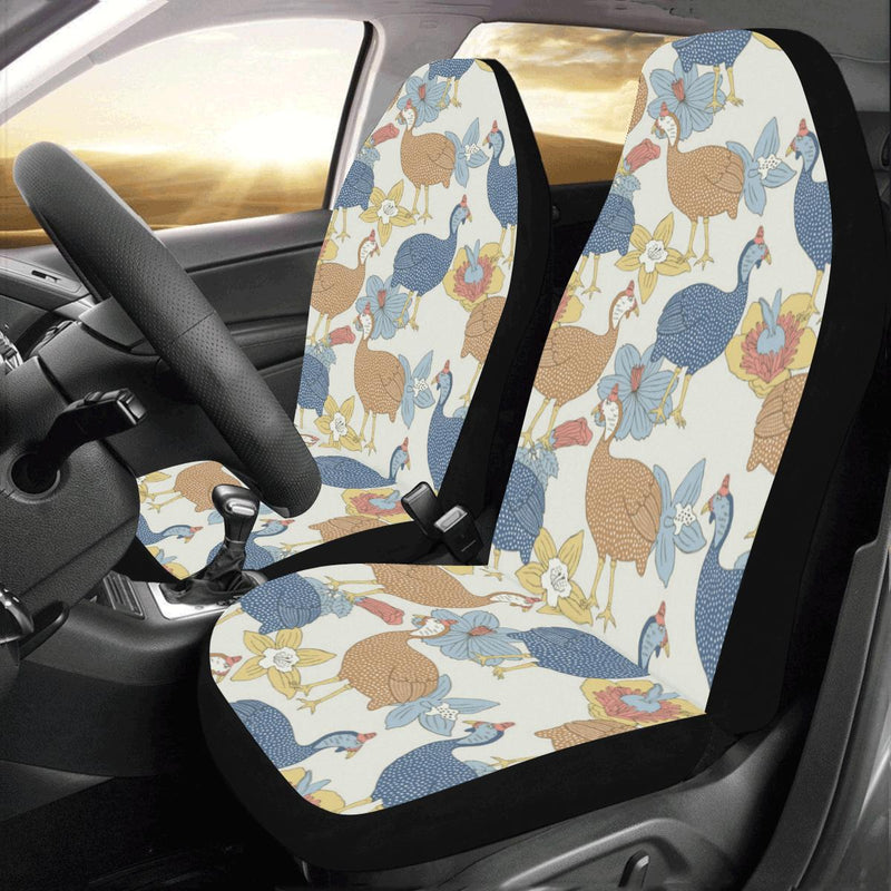 Guinea Fowl Pattern Print Design 01 Car Seat Covers (Set of 2)-JORJUNE.COM