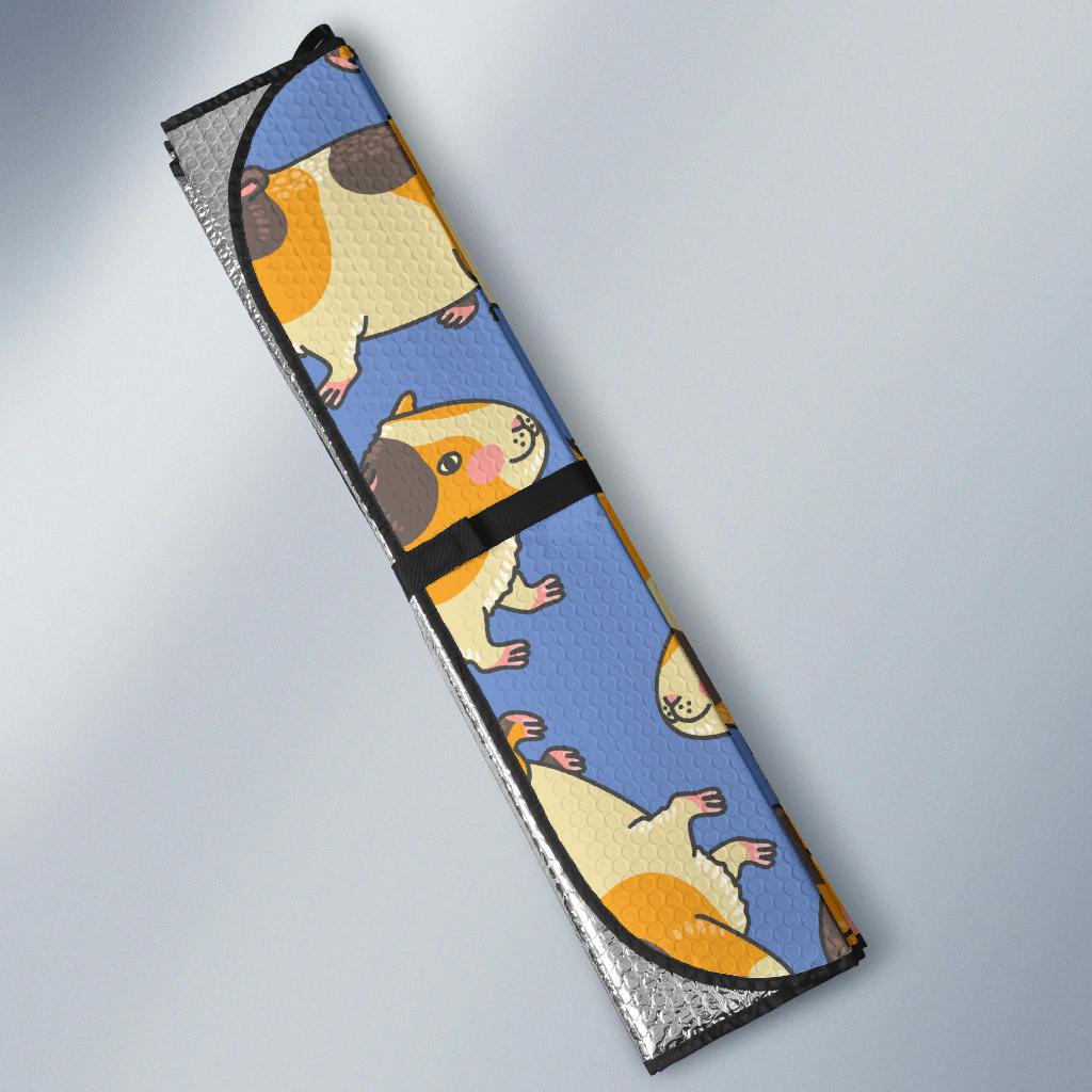Guinea Pig Pattern Print Design 01 Car Sun Shade-JORJUNE.COM