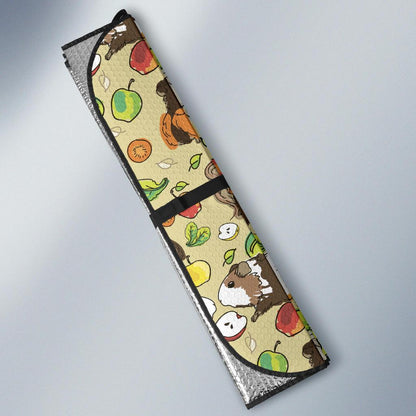 Guinea Pig Pattern Print Design 02 Car Sun Shade-JORJUNE.COM