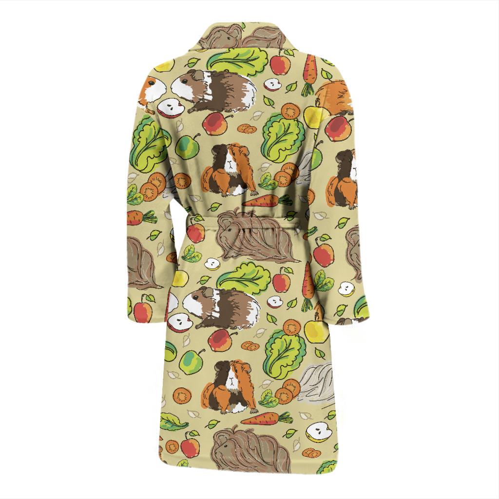Guinea Pig Pattern Print Design 02 Men Bathrobe-JORJUNE.COM