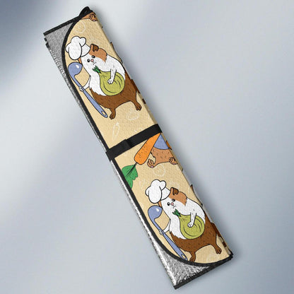 Guinea Pig Pattern Print Design 03 Car Sun Shade-JORJUNE.COM