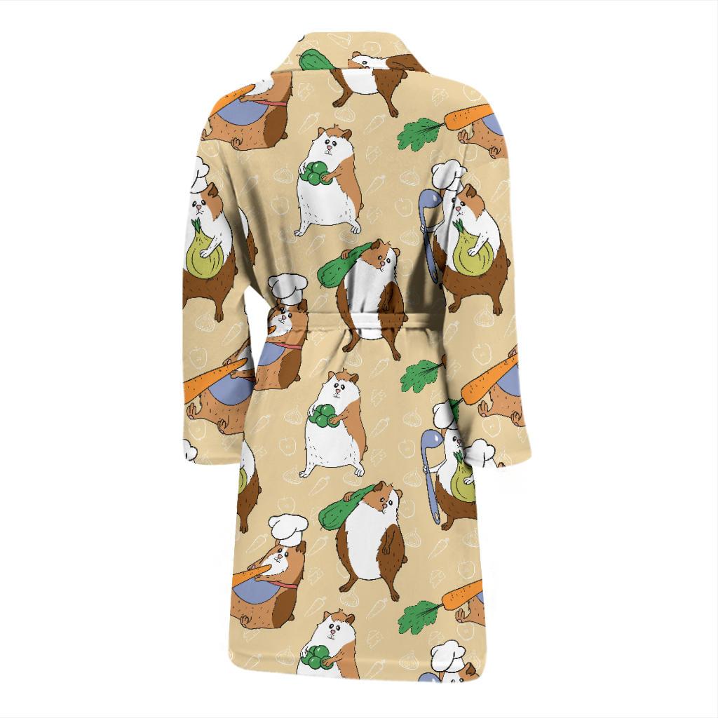 Guinea Pig Pattern Print Design 03 Men Bathrobe-JORJUNE.COM