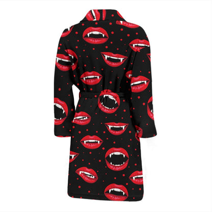 Halloween Pattern Print Design 01 Men Bathrobe-JORJUNE.COM